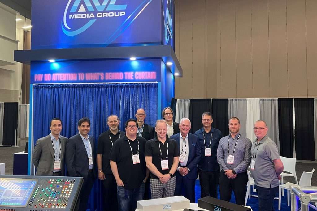 AVL Media Group booth Infocomm 2022 Las Vegas