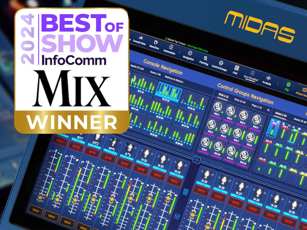 Best of Show at InfoComm 2024 – Mix press release
